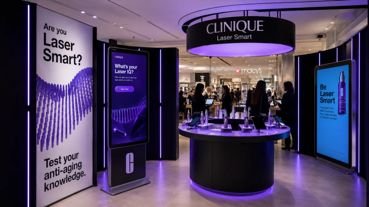 Clinique Laser Smart retail installation