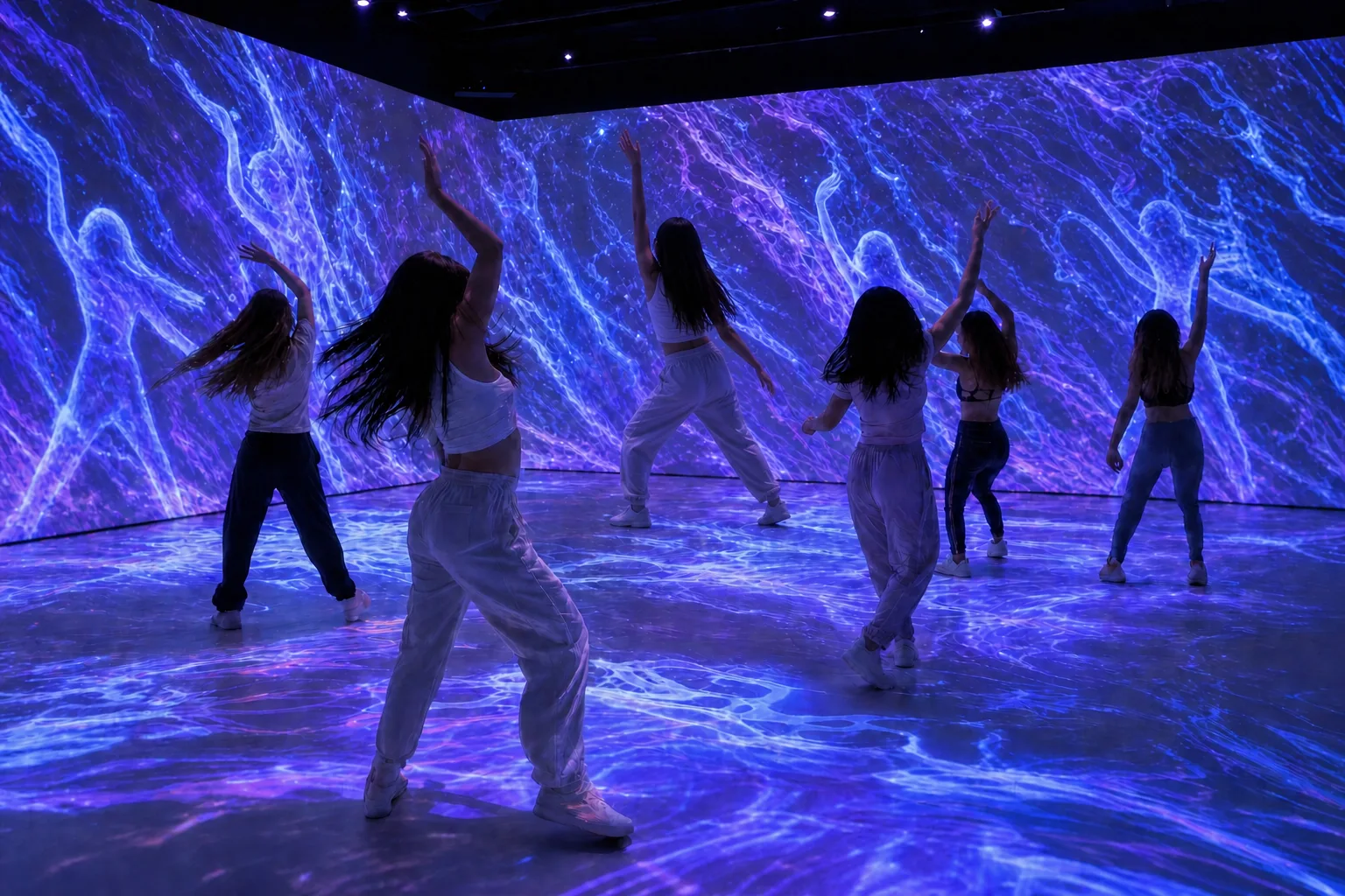 Blue Gallery immersive projection-mapped exhibition