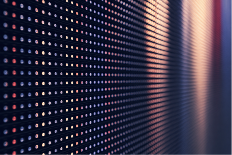Large LED wall installation